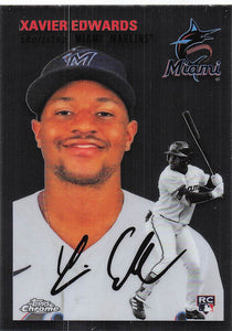 2023 Topps Chrome Platinum Anniversary Baseball Xavier Edwards #149 RC