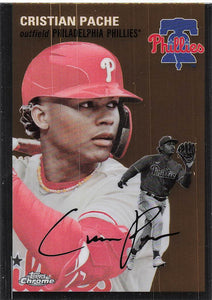 2023 Topps Chrome Platinum Anniversary Baseball Cristian Pache #385