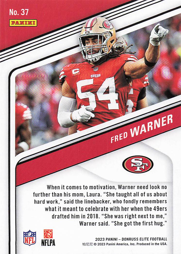 2023 Donruss Elite Football Fred Warner #37