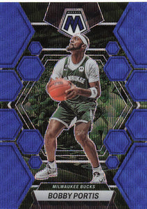 2022-23 Panini Mosaic Basketball Blue Wave Mosaic Prizm Bobby Portis #94