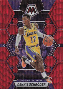 2022-23 Panini Mosaic Basketball Red Wave Mosaic Prizm Dennis Schröder #23