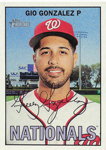 2016 Topps Heritage Gio Gonzalez #214
