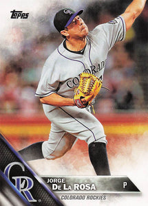 2016 Topps Jorge De La Rosa #87