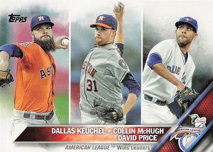 2016 Topps AL League Leaders Dallas Keuchel - Colin McHugh - David Price #187