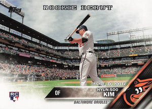 2016 Topps Update Series Hyun-Soo Kim #US25 RC