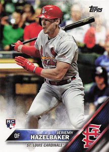 2016 Topps Update Series Jeremy Hazelbaker #US99 RC