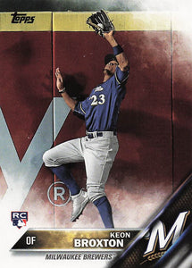 2016 Topps Update Series Keon Broxton #US108 RC