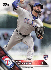 2016 Topps Update Series Tony Barnette #US135 RC