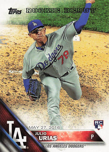 2016 Topps Update Series Julio Urias #US136 RC