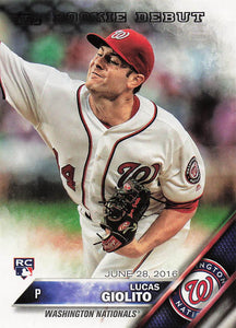 2016 Topps Update Series Lucas Giolito #US213 RC