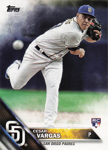 2016 Topps Update Series Cesar Vargas #US289 RC