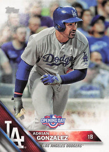 2016 Topps Opening Day Adrian Gonzalez #OD-135