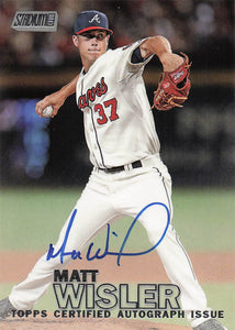 2016 Topps Stadium Club Autographs Matt Wisler #SCA-MW