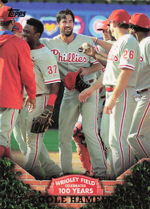 2016 Topps 100 Years at Wrigley Cole Hamels #WRIG-21