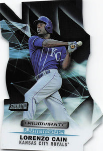 2016 Topps Stadium Club Triumvirate Luminous Lorenzo Cain #T-3A