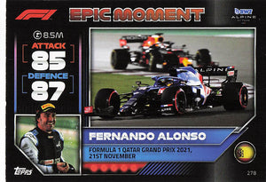 2022 Topps Turbo Attax F1 Fernando Alonso #278