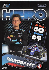 2022 Topps Turbo Attax F1 Logan Sargeant #105