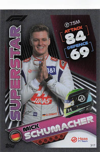 2022 Topps Turbo Attax F1 Mick Schumacher #317