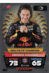 2022 Topps Turbo Attax F1 Dennis Hauger #298