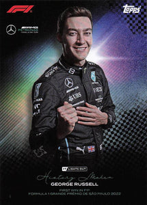 2022-23 Topps F1 Lights Out History Maker George Russell