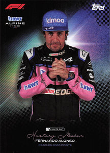 2022-23 Topps F1 Lights Out History Maker Fernando Alonso