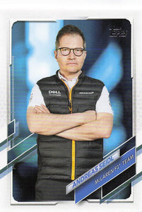 2021 Topps Formula 1 Andreas Seidl #86