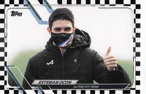 2021 Topps Formula 1 Checker Flag Esteban Ocon #45