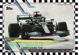 2021 Topps Formula 1 Checker Flag Lewis Hamilton #96