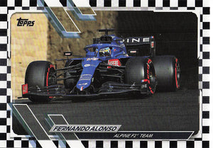 2021 Topps Formula 1 Checker Flag Fernando Alonso #104