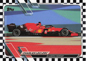 2021 Topps Formula 1 Checker Flag Charles Leclerc #106