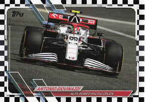 2021 Topps Formula 1 Checker Flag Antonio Giovinazzi #111