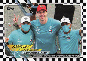 2021 Topps Formula 1 Checker Flag Mercedes AMG #172