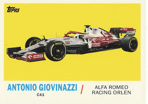 2021 Topps Formula 1 Topps 1961 Sports Cars Antonio Giovinazzi #T61-AG