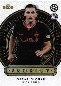 2022-23 Topps Deco UCL Prodigy Oscar Gloukh RC