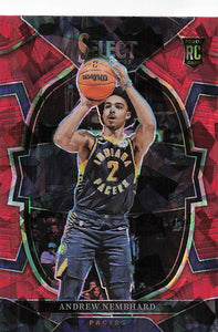 2022-23 Panini Select Basketball Red Cracked Ice Prizm Andrew Nembhard #77 RC