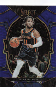 2022-23 Panini Select Basketball Blue Prizm Jalen Brunson #22