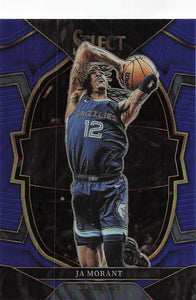 2022-23 Panini Select Basketball Blue Prizm Ja Morant #58