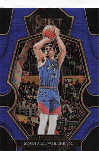 2022-23 Panini Select Basketball Blue Prizm Michael Porter Jr. #114