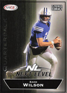 2021 Sage Premier Draft Next Level Zach Wilson #152