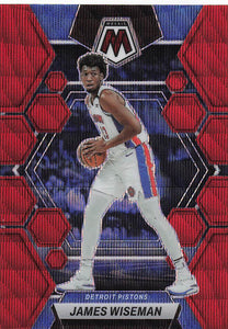 2022-23 Panini Mosaic Red Wave Mosaic James Wiseman #79