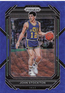 2022-23 Panini Prizm Basketball Blue Wave John Stockton #292