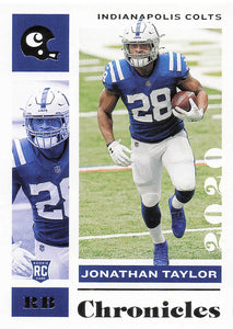 2020 Panini Chronicles Jonathan Taylor #42 RC