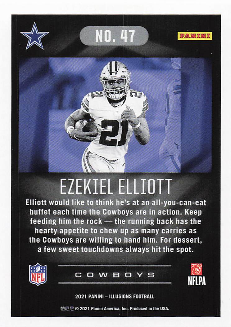 2021 Panini Illusions Sapphire Ezekiel Elliott #47