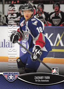 2012-13 In the Game Heroes and Prospects Zachary Yuen #147