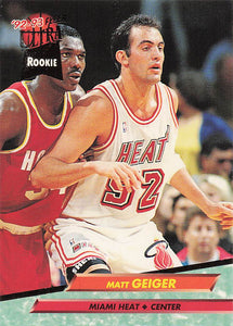1992-93 Fleer Ultra Matt Geiger #291 RC