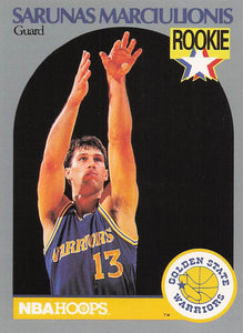 1990-91 NBA Hoops Sarunas Marciulionis #115 RC