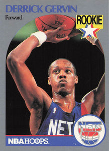 1990-91 NBA Hoops Derrick Gervin #196 RC