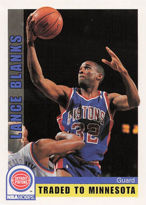 1992-93 NBA Hoops Lance Blanks #380