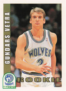 1992-93 NBA Hoops Gundars Vetra #425 RC