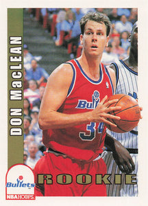 1992-93 NBA Hoops Don MacLean #478 RC